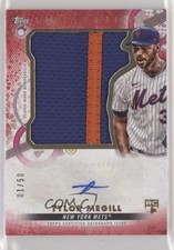 2022 Topps Inception Red 1/50 Tylor Megill #IAJP-TM Jumbo Patch Auto 10qe