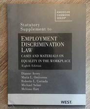 Employment Discrim. Law, - Paperback, by Avery Dianne; Ontiveros - Acceptable n