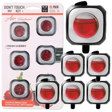 6X 24ml Car Air Freshener Fragrance Natural Fresh Scent Diffuser Odor Eliminator