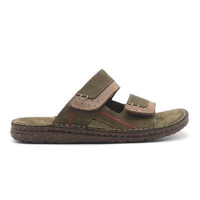 Sandali Uomo Grunland LAPO – In Pelle Naturale, Tomaia Con Strappi | Suola In Gomma, Tacco Regolabile | Comodi Ed Eleganti
