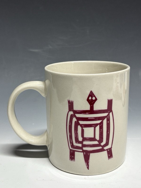 Mimbreno Santa Fe Dining Car Coffee Restaurant Ware Mug Pipestone Mimbres Turtle