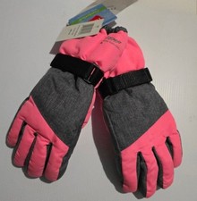Hanes X-Temp Comfort soft Kids Winter Pink Gloves Size 4-6x