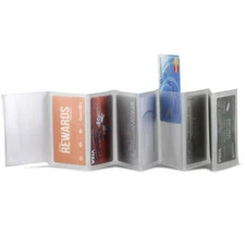 Trifold 8 Page Accordion Plastic Wallet Inserts