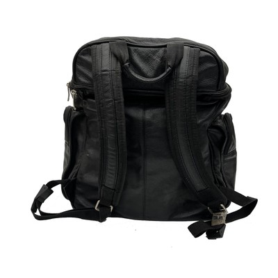 Vintage Wilson Leather Backpack in Black Black Leather Vintage Backpack From Wilson Leather | eBay main image 3