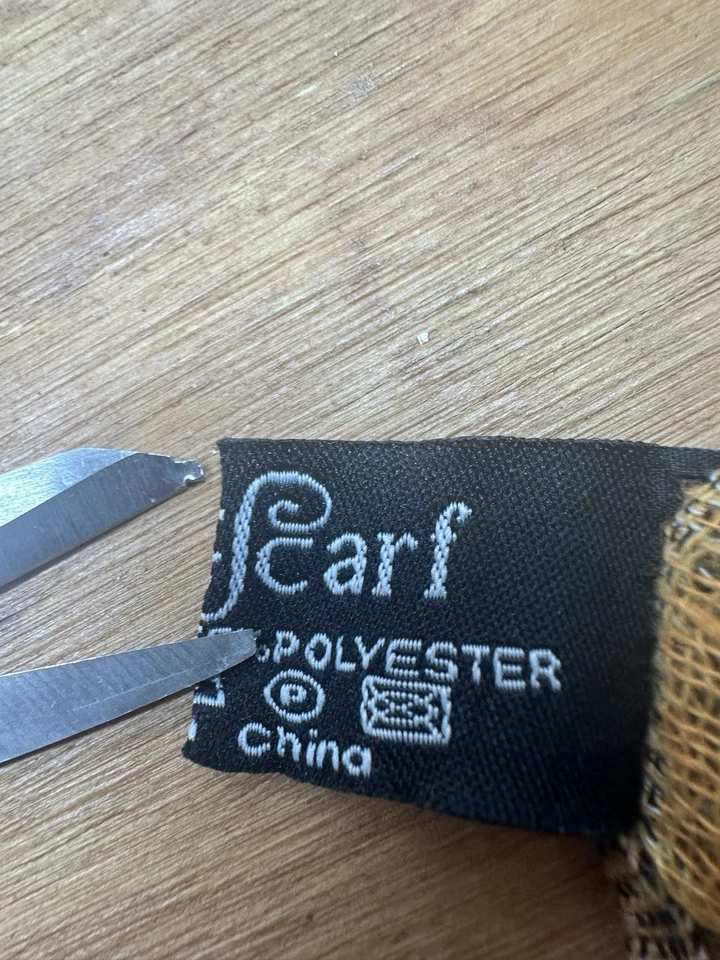 Multicolor Wavy Knit Scarf by Magic Scarf Co – 72” Long - Image 4 of 4