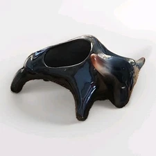 McCoy Mid Century Modern 1960s Ceramic Bull Keep All Dresser Caddy