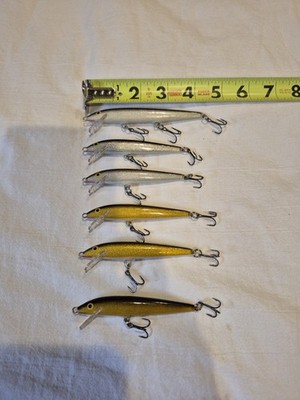 Set of 6 Rapala Floating 9 cm and 11 cm Lures
