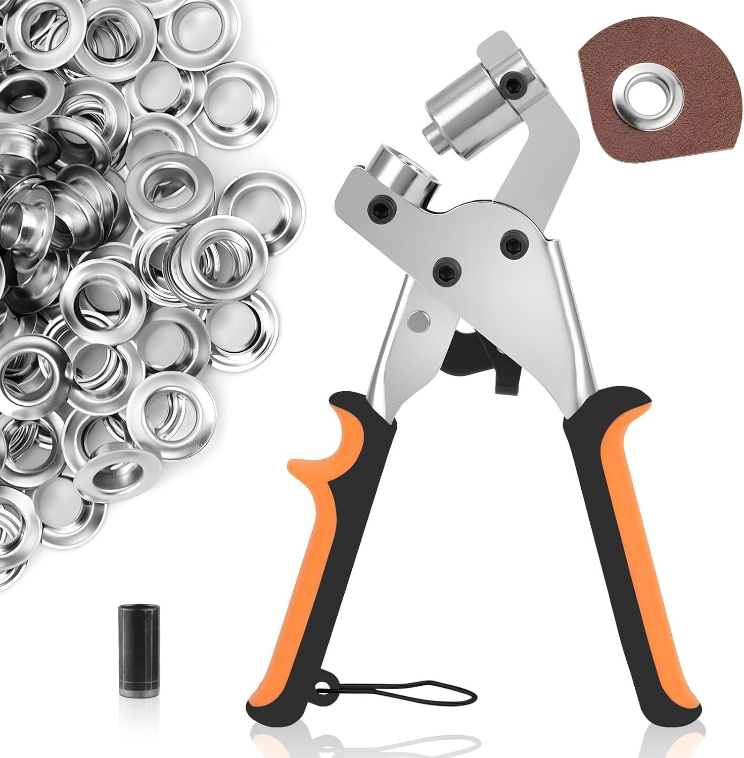 Kit Occhiellatrice Professionale Ø 10mm con 520 Occhielli per Teloni