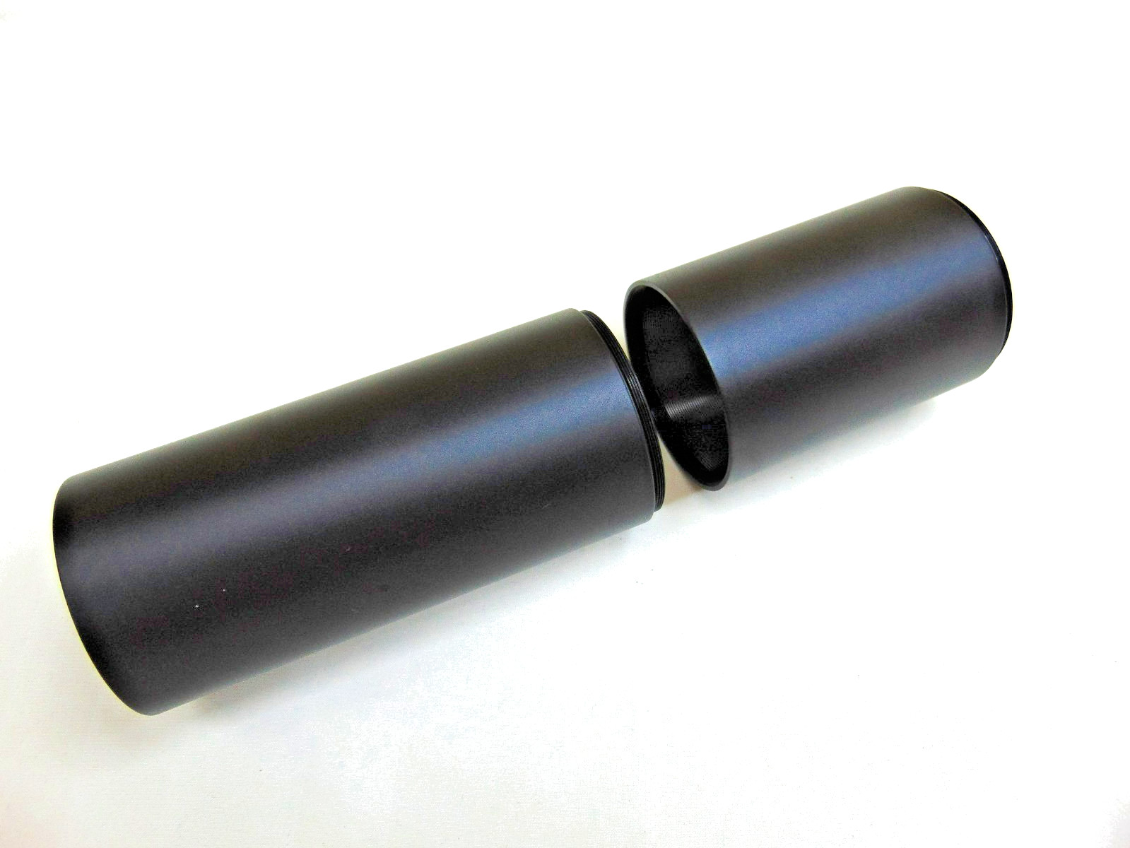 2 Pc Metal Tactical Sunshade Tube Shade for Rifle Scope 48mm 50mm 3"-5" to 8"