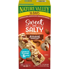 Nature Valley Sweet and Salty Nut Almond Granola Bars, 36 ct.160 Calories