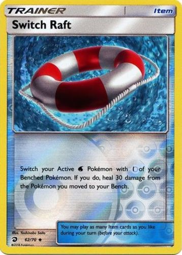 Switch Raft - 62/70 - Uncommon - Reverse Holo x1 Dragon Majesty Moderately Playe