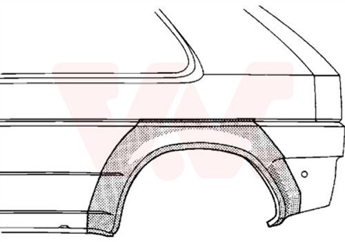 VAN Wezel Seitenwand Hinten Links FüR VW Golf III Vento-image