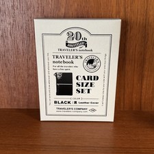 TRAVELERS Notebook Limited Card Size 20th Anniversary Set Black