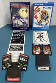 RARE Vintage Intellivision Video Game Lot QTY 28 Dungeons Dragons Boxes Manuals