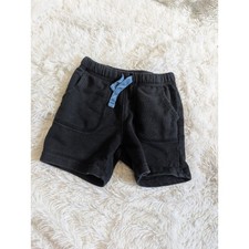 Carter's 100 Cotton Black Pull On Elastic Waist Shorts Toddler Size 24 Months