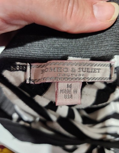 Womens Romeo And Juliet Black And White Maxi Long Length Skirt Size Medium - Picture 3 of 4