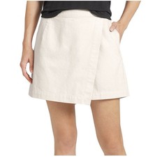 NWT WOMENS LANDS END TWILL SKORT - TAN - SIZE M MEDIUM