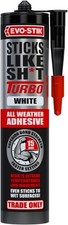 EVO-STIK Sticks Like Sh*t Turbo Adhesive White - 290ml - All Weather - Fast Set