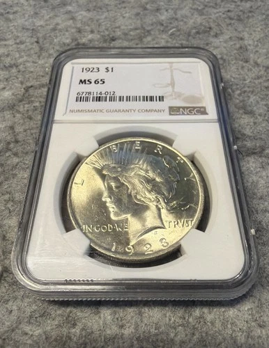 1923 Peace Silver Dollar - NGC MS 65
