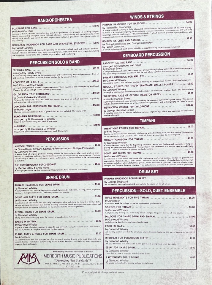 Primary Handbook For Timpani By Garwood Whaley - Image 2 of 4