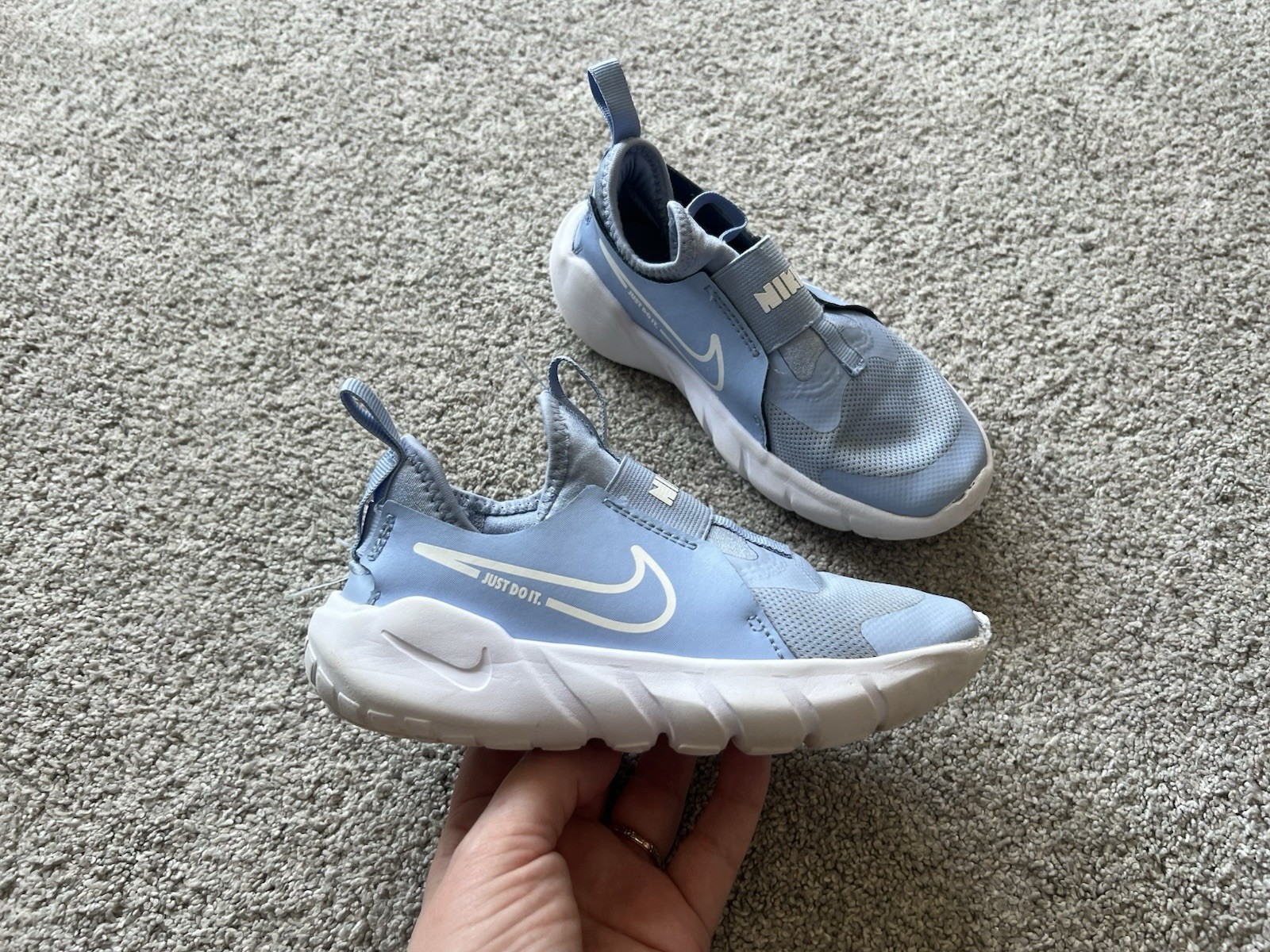 Nike Flex Runner 2 Youth Girls Size 13C Periwinkle Light Blu