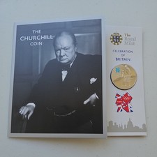 2010 The Churchill Coin Celebration Of Britain £5 Five Pounds Base Proof