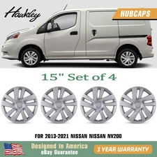 15" Wheel Covers Full Rim Snap On Hubcaps For 2013-2021 Nissan NV200 Set Of 4