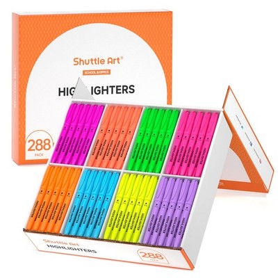 288 Pack Highlighters, Highlighters Assorted Colors Set, 8 Bright Colors Chis...