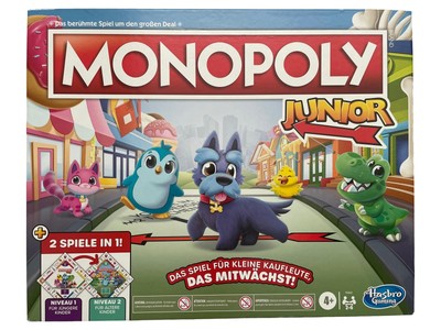 Monopoly Junior Brettspiel Hasbro Gaming Kinder Familienspiel ab 4 Jahre
