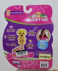 Fingerlings "Adopt Me!" Interactive Pet Dog - 40+ Sounds & Reactions Yellow Anim