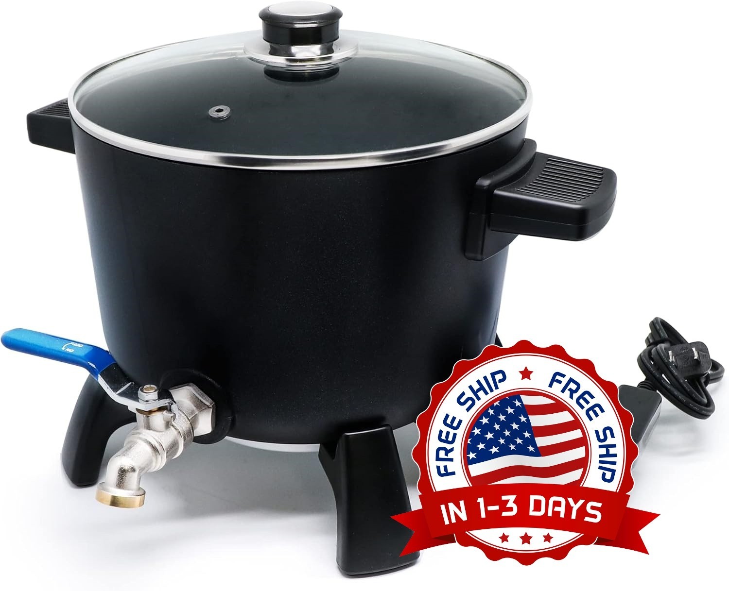 Soy wax soap base melting pot with easy-pour spout NEW