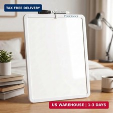 Small Dry Erase Board,14.1"x11" whiteboard Small Magnetic White Board for Fridge