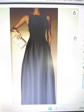 Elegant Black Evening Gown SIZE 8 top altered to size 6 