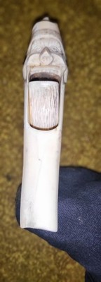 ivory Nut Cracker hand made Engraved  Handmade