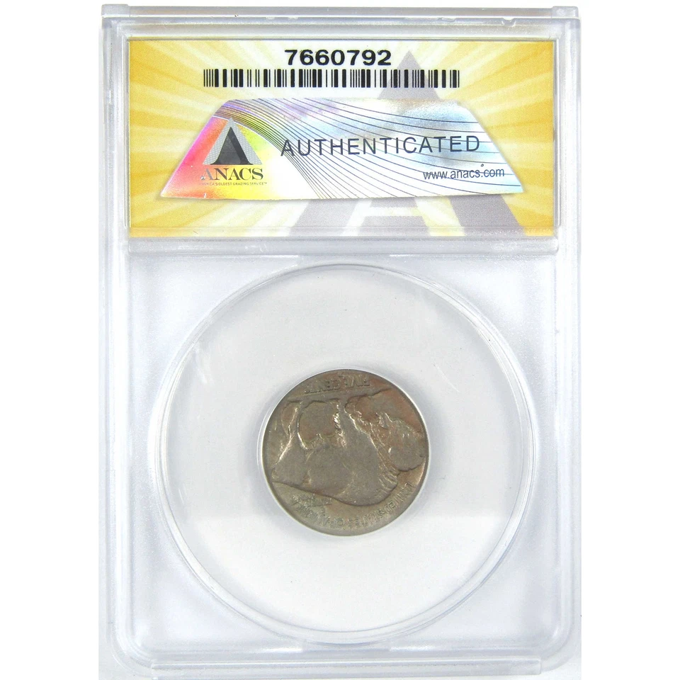1914 D Indian Head Buffalo Nickel G 6 ANACS 5c Coin SKU:I16284 - Image 2 of 4