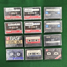 BASF Audio Cassettes Type I 8 Type II 4 High Bias Lot of 12 Used