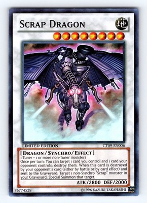 Yugioh Scrap Dragon CT09-EN006 Limited Edition Super Rare Holo - NM  