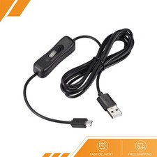 USB Cable with ON/Off Switch USB Male to Micro USB Male Extension Cord 6.6ft