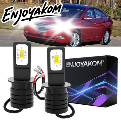 For Hyundai Sonata 1999-2001 Front LED Fog Light High Power Lamp Bulb 6000K