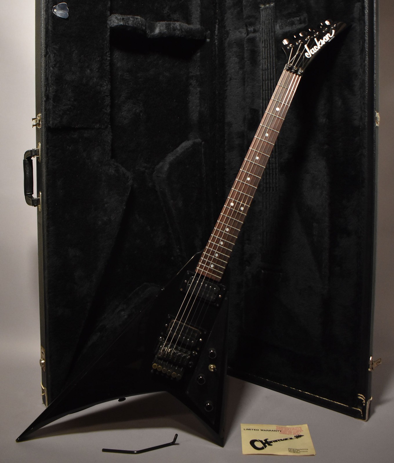 1985 Jackson USA Randy Rhoads RR1 Student Model Factory Floyd Rose Black w / OHSC