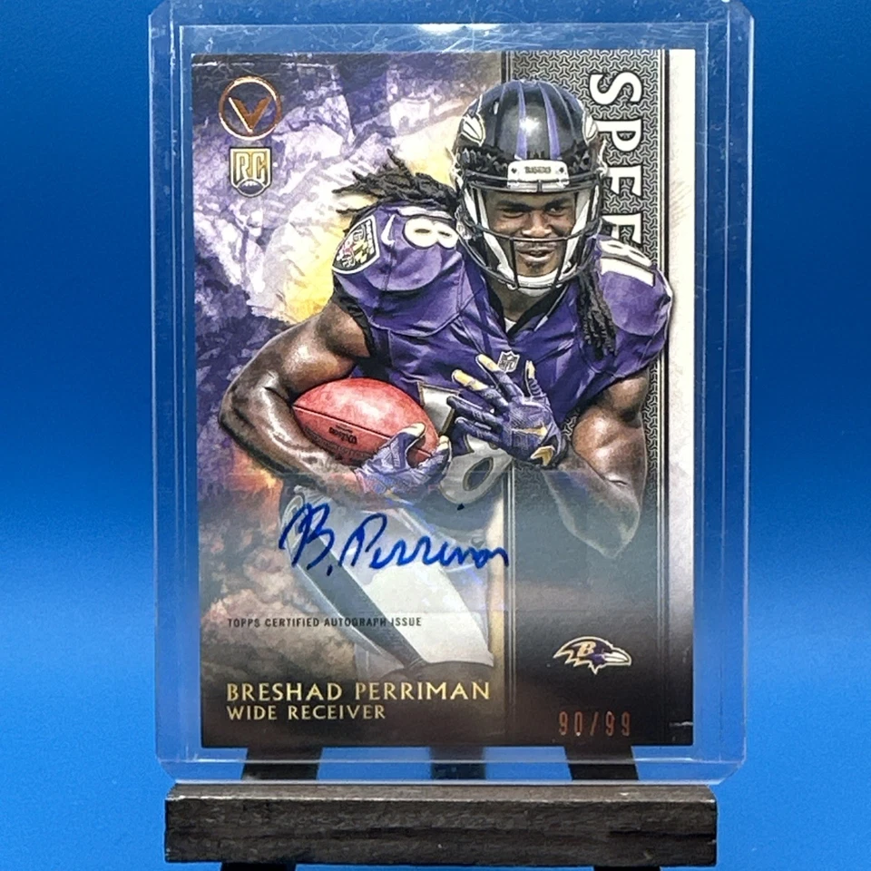 2015 Topps Valor - Breshad Perriman #123 Speed Autographs /99 (AU, RC) - Image 2 of 4