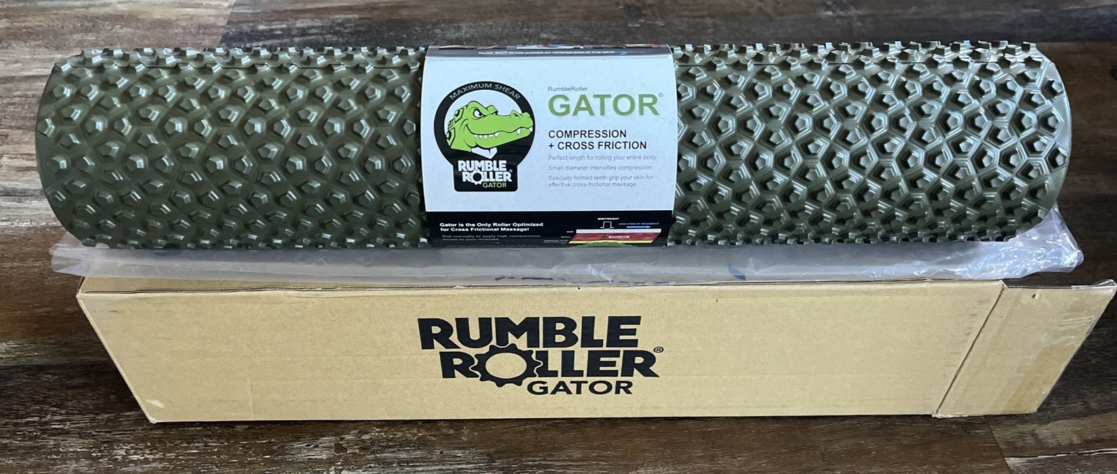 RumbleRoller Gator Foam Roller - Muscle Optimized For Cross Frictional Massage
Opens in a new window