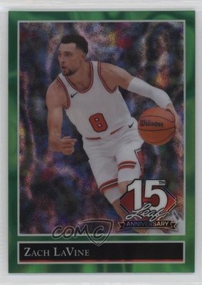 2025 Leaf 15th Anniversary National Convention Green Lava 5/6 Zach LaVine 13u1