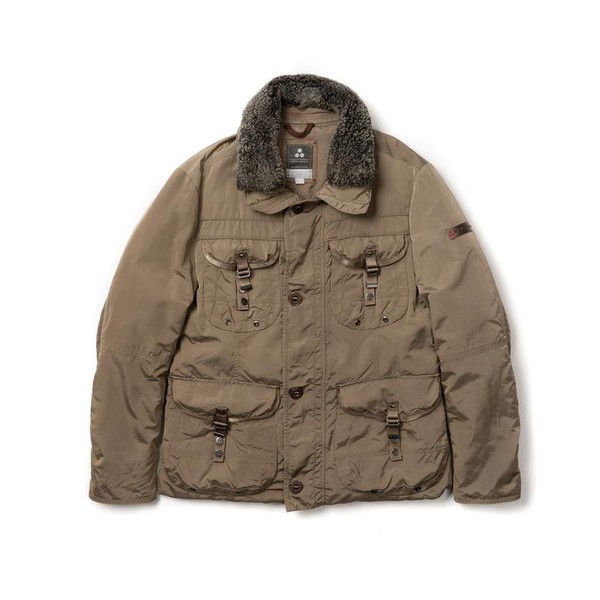Men Peuterey Down Jacket Beige 40 /L / 48
