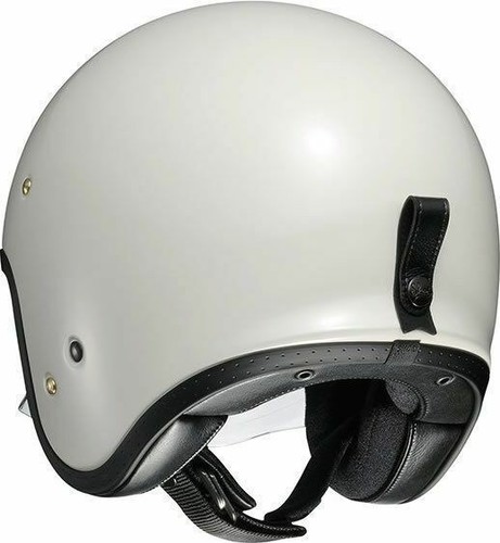Shoei J.O. Open Face Retro Style Cruiser Motorcycle Motorbike Helmet - White - Picture 3 of 4