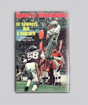 Dallas Cowboys Preston Pearson NFL Sports Illustrated 1975 2''x3'' Fridge MAGNET