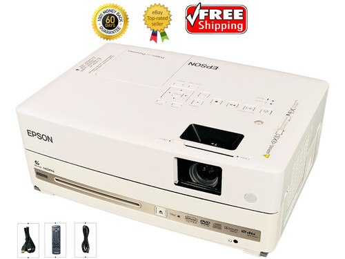 Epson 3LCD H335A PowerLite Presenter Home Theater Projector 4K HDMI w/Bundle