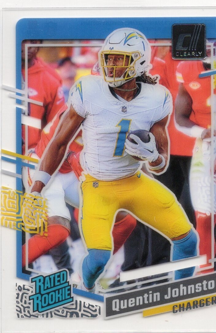 2023 Panini Clearly Donruss - Rated Rookie #78 Quentin Johnston (RC)