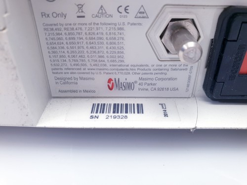 Masimo Radical 7 Rainbow Radical-7 SpO2 Monitor mit Sensor B052025 - Bild 14 von 16