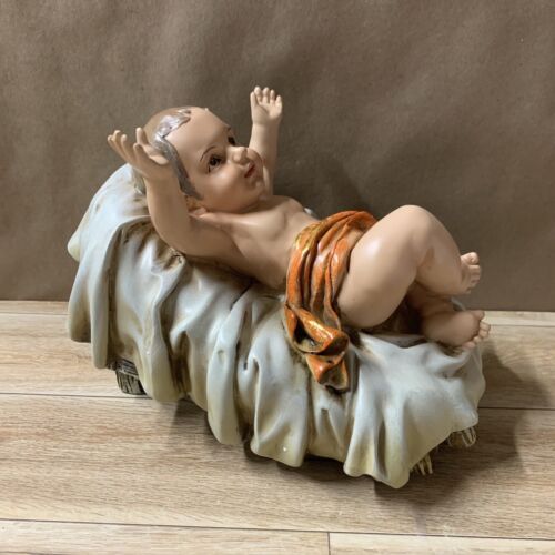 Baby Jesus Figurine Religious Statue 6” Religion Holy Family Nativity Manger - Picture 1 of 7